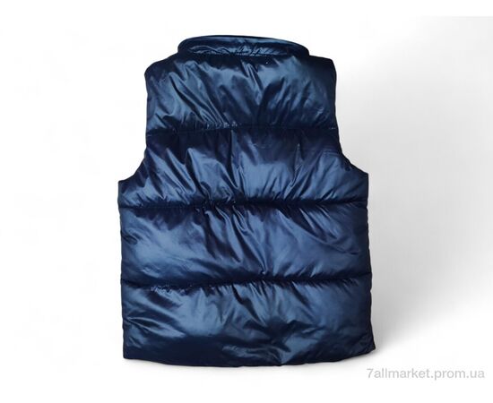Жилетка дитяча Весна/осінь 908 т.синій (5 шт. р.сітка98-122) "Kids-modnik" недорого оптом від прямого постачальника, зображення 2