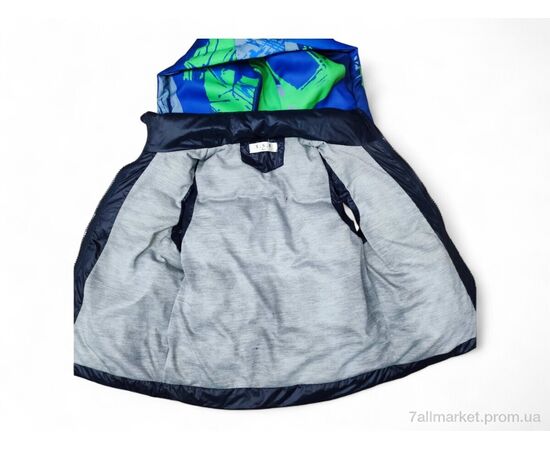 Жилетка дитяча Весна/осінь 908 т.синій (5 шт. р.сітка98-122) "Kids-modnik" недорого оптом від прямого постачальника, зображення 3