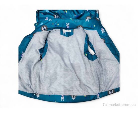 Жилетка дитяча Весна/осінь 907 т.бірюзовий (5 шт. р.сітка98-122) "Kids-modnik" недорого оптом від прямого постачальника, зображення 3