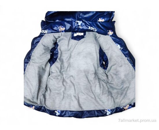 Жилетка дитяча Весна/осінь 902 т.синій (5 шт. р.сітка98-122) "Kids-modnik" недорого оптом від прямого постачальника, зображення 3