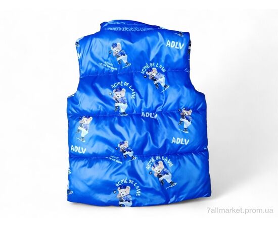 Жилетка дитяча Весна/осінь 902 електрик (5 шт. р.сітка98-122) "Kids-modnik" недорого оптом від прямого постачальника, зображення 2