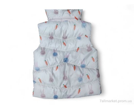 Жилетка дитяча Весна/осінь 901 молочний (5 шт. р.сітка98-122) "Kids-modnik" недорого оптом від прямого постачальника, зображення 2