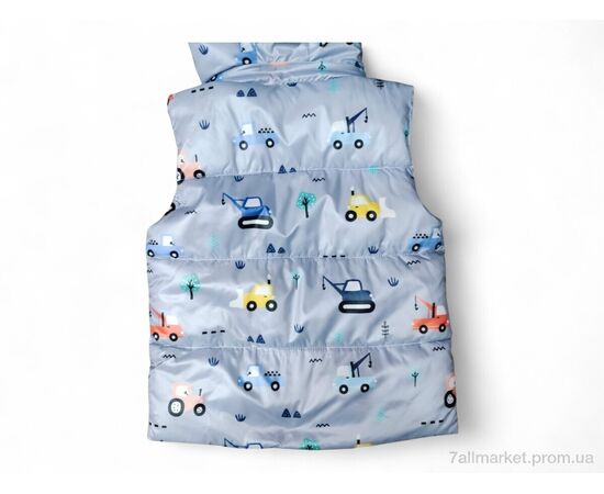 Жилетка дитяча Весна/осінь 905 св.сірий (5 шт. р.сітка98-122) "Kids-modnik" недорого оптом від прямого постачальника, зображення 2