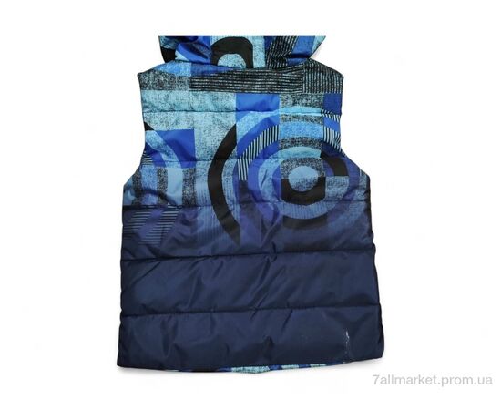 Жилетка дитяча Весна/осінь 2235 т.синій (5 шт. р.сітка80-104) "Kids-modnik" недорого оптом від прямого постачальника, зображення 3