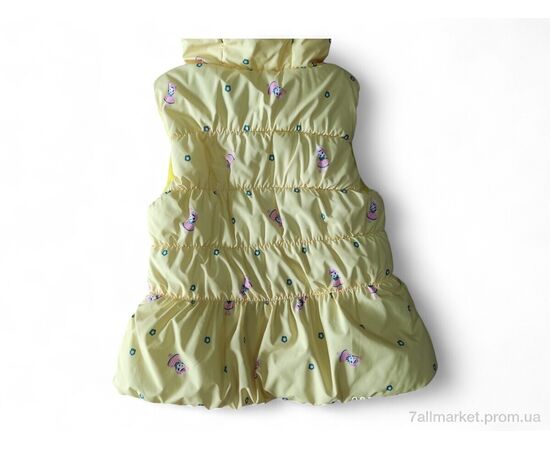 Жилетка дитяча Весна/осінь L08 жовтий (3 шт. р.сіткаL-2XL) "Kids-modnik" недорого оптом від прямого постачальника, зображення 2