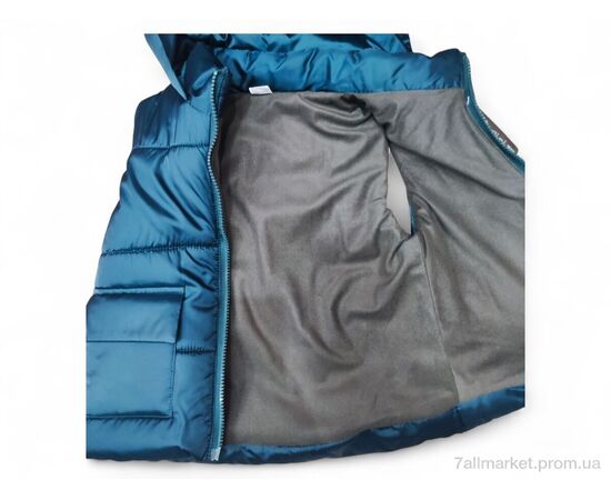 Жилетка дитяча Весна/осінь G9 т.бірюзовий (3 шт. р.сіткаL-2XL) "Kids-modnik" недорого оптом від прямого постачальника, зображення 3