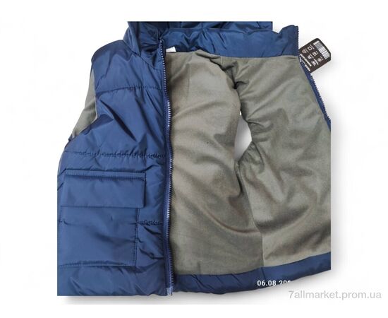 Жилетка дитяча Весна/осінь G9 т.синій (3 шт. р.сіткаL-2XL) "Kids-modnik" недорого оптом від прямого постачальника, зображення 3