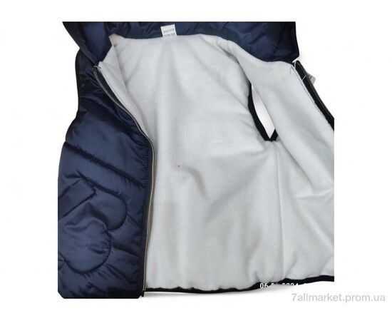 Жилетка дитяча Весна/осінь G4 т.синій (3 шт. р.сіткаL-2XL) "Kids-modnik" недорого оптом від прямого постачальника, зображення 3