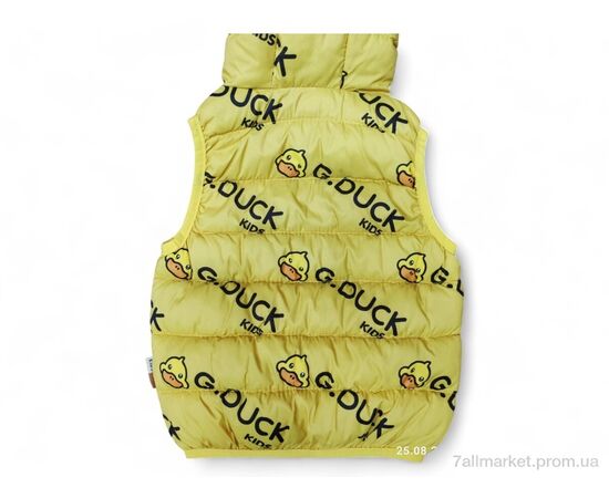 Жилетка дитяча Весна/осінь G13 жовтий (5 шт. р.сітка90-130) "Kids-modnik" недорого оптом від прямого постачальника, зображення 2