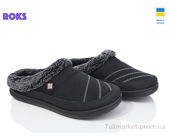 Тапки мужские домашние Весна/осень Dago ТЧ01 чорний (8 пар р.40-46) "Roks" недорого оптом от прямого поставщика Фотография Тапки мужские домашние Весна/осень Dago ТЧ01 чорний (8 пар р.40-46) "Roks" недорого оптом от прямого поставщика