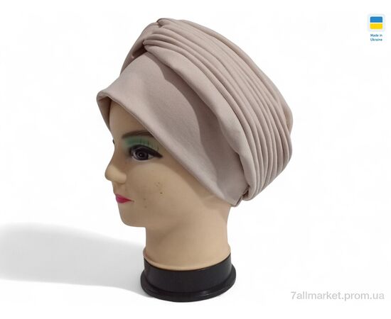 Чалма жіноча Весна/осінь 0319 бежевий (2 шт. р.сітка56-62) "Mabi" недорого оптом від прямого постачальника Чалма жіноча Весна/осінь 0319 бежевий (2 шт. р.сітка56-62) "Mabi" недорого оптом від прямого постачальника