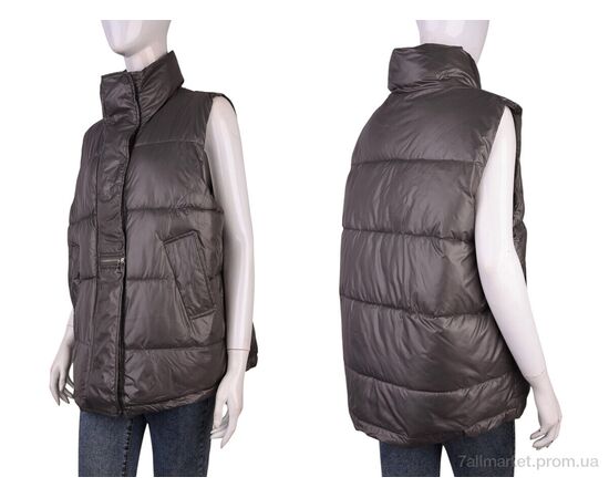 Жилетка женская Весна/осень M811 (11967) grey (4 шт. р.сетка M-XL) "Obuvok" недорого оптом от прямого поставщика, изображение 3 Фотография Жилетка женская Весна/осень M811 (11967) grey (4 шт. р.сетка M-XL) "Obuvok" недорого оптом от прямого поставщика, изображение 3