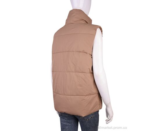 Жилетка женская Весна/осень M01 (11959) beige (4 шт. р.сетка M-2XL) "Obuvok" недорого оптом от прямого поставщика, изображение 2 Фотография Жилетка женская Весна/осень M01 (11959) beige (4 шт. р.сетка M-2XL) "Obuvok" недорого оптом от прямого поставщика, изображение 2