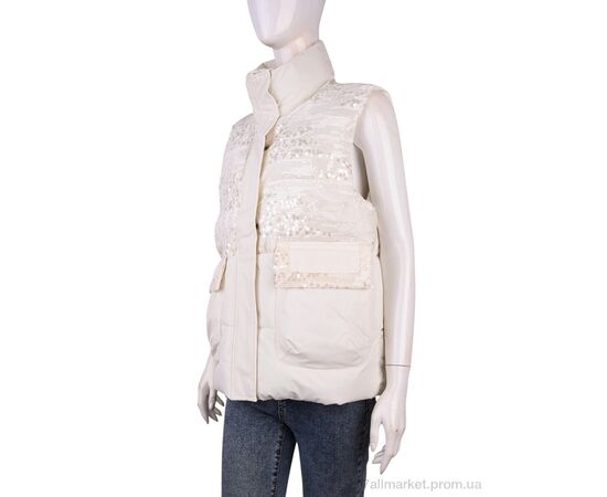 Жилетка женская Весна/осень M01 (11959) l.beige (4 шт. р.сетка M-2XL) "Obuvok" недорого оптом от прямого поставщика Фотография Жилетка женская Весна/осень M01 (11959) l.beige (4 шт. р.сетка M-2XL) "Obuvok" недорого оптом от прямого поставщика