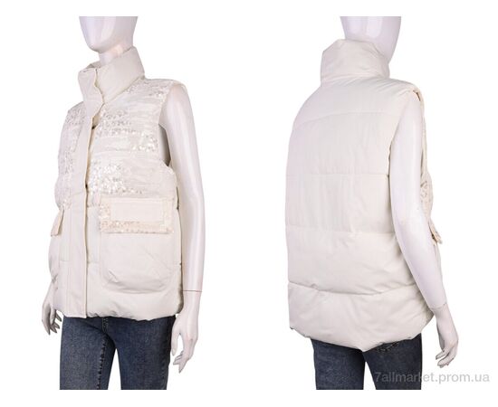 Жилетка женская Весна/осень M01 (11959) l.beige (4 шт. р.сетка M-2XL) "Obuvok" недорого оптом от прямого поставщика, изображение 3 Фотография Жилетка женская Весна/осень M01 (11959) l.beige (4 шт. р.сетка M-2XL) "Obuvok" недорого оптом от прямого поставщика, изображение 3