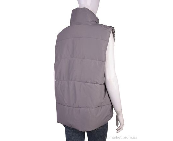 Жилетка женская Весна/осень M01 (11959) grey (4 шт. р.сетка M-2XL) "Obuvok" недорого оптом от прямого поставщика, изображение 2 Фотография Жилетка женская Весна/осень M01 (11959) grey (4 шт. р.сетка M-2XL) "Obuvok" недорого оптом от прямого поставщика, изображение 2