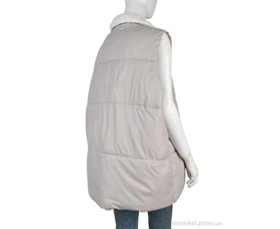 Жилетка жіноча Весна/осінь M618 (11962) beige (4 шт. р.сіткаM-2XL) "Obuvok" недорого оптом від прямого постачальника, зображення 2 Жилетка жіноча Весна/осінь M618 (11962) beige (4 шт. р.сіткаM-2XL) "Obuvok" недорого оптом від прямого постачальника, зображення 2