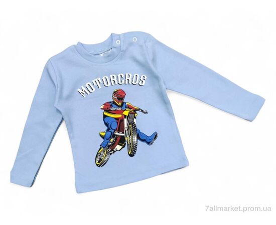 Батник дитячий Весна/осінь 2024 блакитний Motorcros (4 шт. р.сітка1-4) "Kids-modnik" недорого оптом від прямого постачальника Батник дитячий Весна/осінь 2024 блакитний Motorcros (4 шт. р.сітка1-4) "Kids-modnik" недорого оптом від прямого постачальника