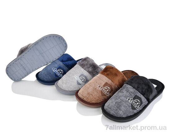 Тапки мужские домашние Весна/осень F1 mix (6 пар р.42-47) "Vladimir" недорого оптом от прямого поставщика Фотография Тапки мужские домашние Весна/осень F1 mix (6 пар р.42-47) "Vladimir" недорого оптом от прямого поставщика