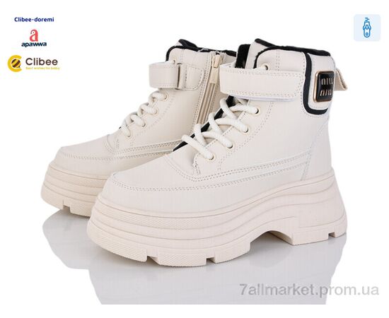 Черевики дитячі зручні Зима KC595 beige (6 пар р.32-37) "Clibee-Doremi" недорого оптом від прямого постачальника Черевики дитячі зручні Зима KC595 beige (6 пар р.32-37) "Clibee-Doremi" недорого оптом від прямого постачальника