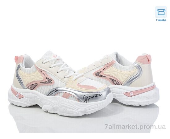 Кросівки жіночі модні Весна/осінь M4 white-pink (8 пар р.37-41) "Синдикат взуття" недорого оптом від прямого постачальника Кросівки жіночі модні Весна/осінь M4 white-pink (8 пар р.37-41) "Синдикат взуття" недорого оптом від прямого постачальника