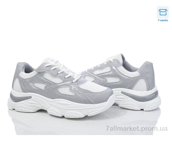 Кросівки жіночі модні Весна/осінь M3 white-grey (8 пар р.37-41) "Синдикат взуття" недорого оптом від прямого постачальника Кросівки жіночі модні Весна/осінь M3 white-grey (8 пар р.37-41) "Синдикат взуття" недорого оптом від прямого постачальника