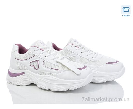 Кросівки жіночі модні Весна/осінь M5 white-purple (8 пар р.37-41) "Синдикат взуття" недорого оптом від прямого постачальника Кросівки жіночі модні Весна/осінь M5 white-purple (8 пар р.37-41) "Синдикат взуття" недорого оптом від прямого постачальника