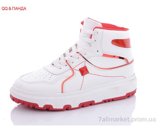 Кросівки жіночі модні Весна/осінь BK72 white-red (8 пар р.36-41) "QQ&Панда" недорого оптом від прямого постачальника Кросівки жіночі модні Весна/осінь BK72 white-red (8 пар р.36-41) "QQ&Панда" недорого оптом від прямого постачальника