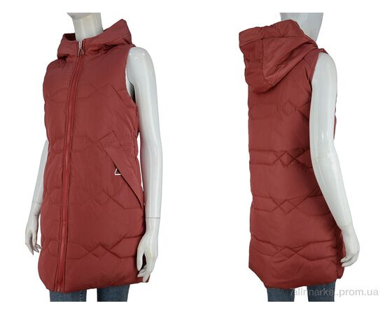 Жилетка жіноча Весна/осінь 809 terracot (06886) (5 шт. р.сіткаM-3XL) "Obuvok" недорого оптом від прямого постачальника, зображення 3 Жилетка жіноча Весна/осінь 809 terracot (06886) (5 шт. р.сіткаM-3XL) "Obuvok" недорого оптом від прямого постачальника, зображення 3