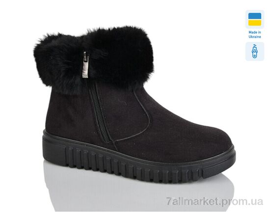 Ботинки женские стильные зима 4413 чорний (6 пар р.38-42) "Зручне взуття" недорого оптом от прямого поставщика Фотография Ботинки женские стильные зима 4413 чорний (6 пар р.38-42) "Зручне взуття" недорого оптом от прямого поставщика