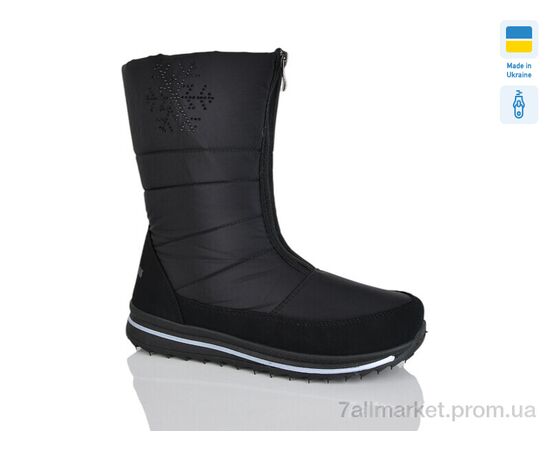 Дутики женские утепленные зима 3114 чорний (6 пар р.38-42) "Зручне взуття" недорого оптом от прямого поставщика Фотография Дутики женские утепленные зима 3114 чорний (6 пар р.38-42) "Зручне взуття" недорого оптом от прямого поставщика