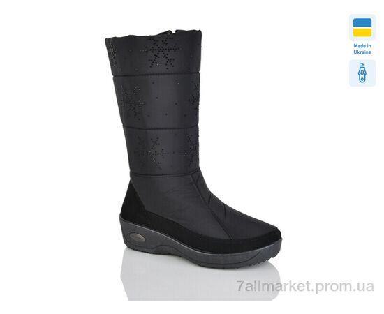 Дутики женские утепленные зима 2 чорний (8 пар р.37-43) "Зручне взуття" недорого оптом от прямого поставщика Фотография Дутики женские утепленные зима 2 чорний (8 пар р.37-43) "Зручне взуття" недорого оптом от прямого поставщика