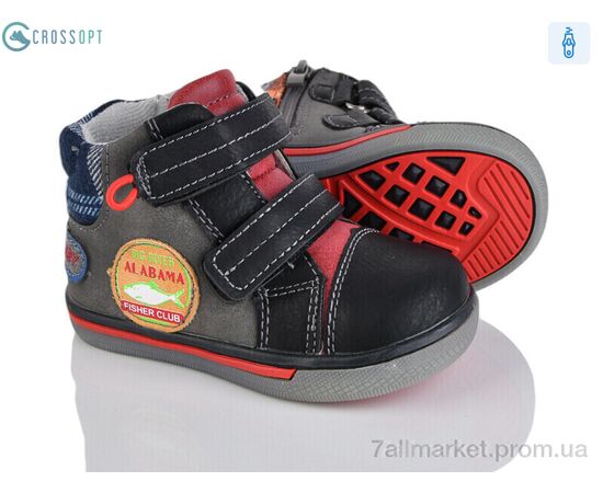 Ботинки детские удобные Весна/осень P148 black (6 пар р.21-26) "CROSSOPT" недорого оптом от прямого поставщика Фотография Ботинки детские удобные Весна/осень P148 black (6 пар р.21-26) "CROSSOPT" недорого оптом от прямого поставщика