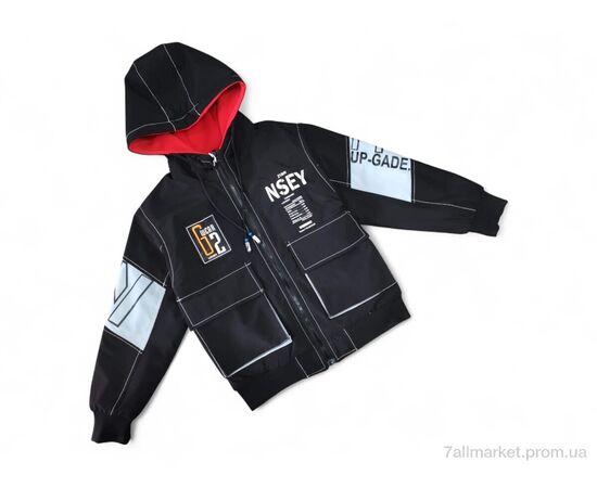 Куртка дитяча Весна/осінь 21010 чорний (4 шт. р.сітка10-13) "Kids-modnik" недорого оптом від прямого постачальника Куртка дитяча Весна/осінь 21010 чорний (4 шт. р.сітка10-13) "Kids-modnik" недорого оптом від прямого постачальника