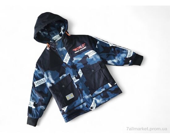 Куртка дитяча Весна/осінь 21007-2 синій (4 шт. р.сітка7-10) "Kids-modnik" недорого оптом від прямого постачальника Куртка дитяча Весна/осінь 21007-2 синій (4 шт. р.сітка7-10) "Kids-modnik" недорого оптом від прямого постачальника