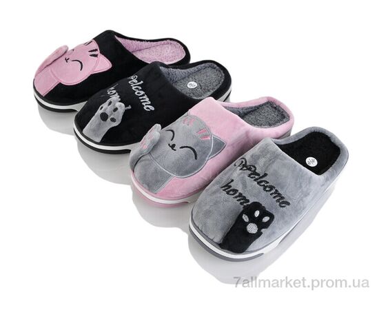 Тапки женские для дома зима GB-3A mix (12 пар р.36-41) "Elmob" недорого оптом от прямого поставщика Фотография Тапки женские для дома зима GB-3A mix (12 пар р.36-41) "Elmob" недорого оптом от прямого поставщика