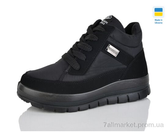 Ботинки женские стильные зима Прогрес Ж4505 чорний (6 пар р.36-41) "Progress" недорого оптом от прямого поставщика Фотография Ботинки женские стильные зима Прогрес Ж4505 чорний (6 пар р.36-41) "Progress" недорого оптом от прямого поставщика