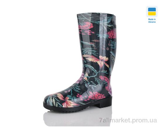 Гумове взуття жіноче Весна/осінь Літма квітка чорний (6 пар р.36-42) "Lot Shoes" недорого оптом від прямого постачальника Гумове взуття жіноче Весна/осінь Літма квітка чорний (6 пар р.36-42) "Lot Shoes" недорого оптом від прямого постачальника