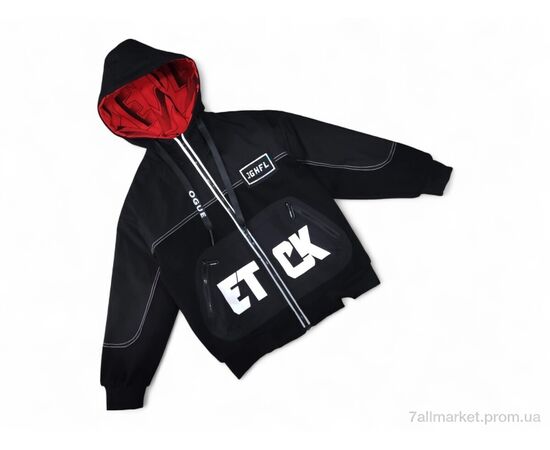 Куртка дитяча Весна/осінь 8817 чорна з червоним (4 шт. р.сітка10-13) "Kids-modnik" недорого оптом від прямого постачальника Куртка дитяча Весна/осінь 8817 чорна з червоним (4 шт. р.сітка10-13) "Kids-modnik" недорого оптом від прямого постачальника