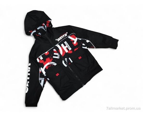 Куртка дитяча Весна/осінь 88010 чорна з червоним (4 шт. р.сітка10-13) "Kids-modnik" недорого оптом від прямого постачальника Куртка дитяча Весна/осінь 88010 чорна з червоним (4 шт. р.сітка10-13) "Kids-modnik" недорого оптом від прямого постачальника