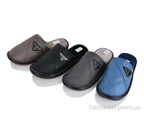 Тапки мужские домашние Весна/осень М6046 mix (12 пар р.42-47) "Progress" недорого оптом от прямого поставщика Фотография Тапки мужские домашние Весна/осень М6046 mix (12 пар р.42-47) "Progress" недорого оптом от прямого поставщика