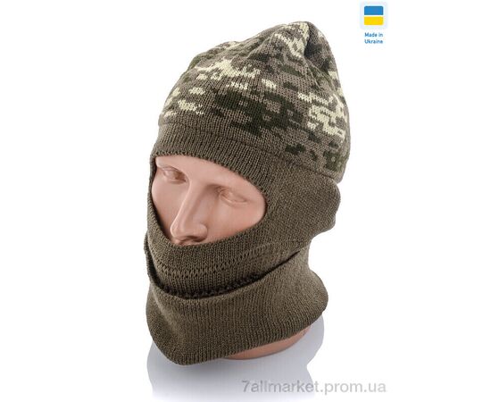 Балаклава мужская Зима L1-6 khaki (5 шт. р.сетка 56-60) "Kindzer" недорого оптом от прямого поставщика Фотография Балаклава мужская Зима L1-6 khaki (5 шт. р.сетка 56-60) "Kindzer" недорого оптом от прямого поставщика