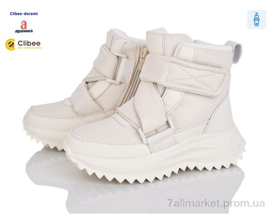 Ботинки детские удобные зима HC613 beige (6 пар р.32-37) "Clibee-Doremi" недорого оптом от прямого поставщика Фотография Ботинки детские удобные зима HC613 beige (6 пар р.32-37) "Clibee-Doremi" недорого оптом от прямого поставщика