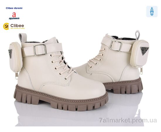 Ботинки детские удобные зима B7 beige (8 пар р.31-36) "Clibee-Doremi" недорого оптом от прямого поставщика Фотография Ботинки детские удобные зима B7 beige (8 пар р.31-36) "Clibee-Doremi" недорого оптом от прямого поставщика