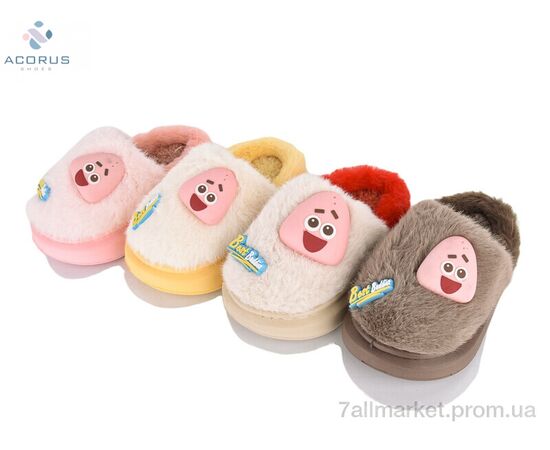 Тапки детские домашние зима 198 mix (10 пар р.24-35) "Acorus" недорого оптом от прямого поставщика Фотография Тапки детские домашние зима 198 mix (10 пар р.24-35) "Acorus" недорого оптом от прямого поставщика