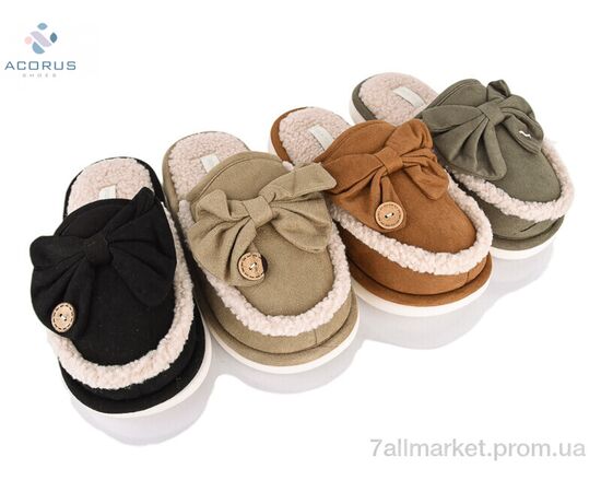 Тапки жіночі для будинку Зима 197 mix (10 пар р.36-41) "Acorus" недорого оптом від прямого постачальника Тапки жіночі для будинку Зима 197 mix (10 пар р.36-41) "Acorus" недорого оптом від прямого постачальника