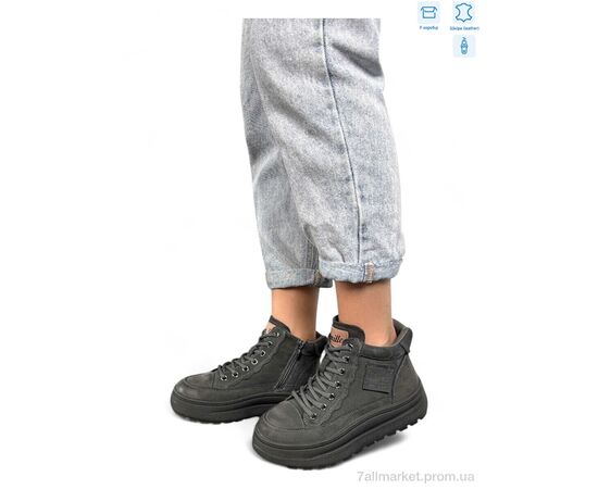 Ботинки женские стильные Весна/осень J2001-2 grey (8 пар р.36-40) "Camille" недорого оптом от прямого поставщика Фотография Ботинки женские стильные Весна/осень J2001-2 grey (8 пар р.36-40) "Camille" недорого оптом от прямого поставщика