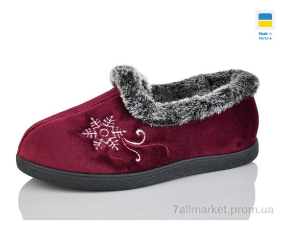 Тапки женские для дома зима 2202 бордо (6 пар р.37-42) "Зручне взуття" недорого оптом от прямого поставщика Фотография Тапки женские для дома зима 2202 бордо (6 пар р.37-42) "Зручне взуття" недорого оптом от прямого поставщика