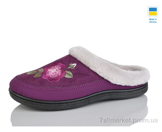 Тапки женские для дома зима Т01 фіолетовий (8 пар р.37-41) "Зручне взуття" недорого оптом от прямого поставщика Фотография Тапки женские для дома зима Т01 фіолетовий (8 пар р.37-41) "Зручне взуття" недорого оптом от прямого поставщика