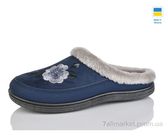 Тапки женские для дома зима Т01 синій (8 пар р.37-41) "Зручне взуття" недорого оптом от прямого поставщика Фотография Тапки женские для дома зима Т01 синій (8 пар р.37-41) "Зручне взуття" недорого оптом от прямого поставщика